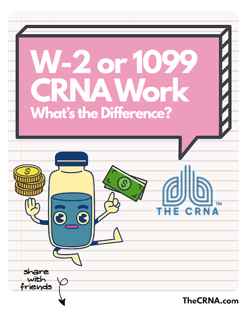 W-2 vs 1099 CRNA: What's The Difference Infographic