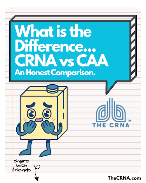 CRNA vs CAA Comparison Infographic